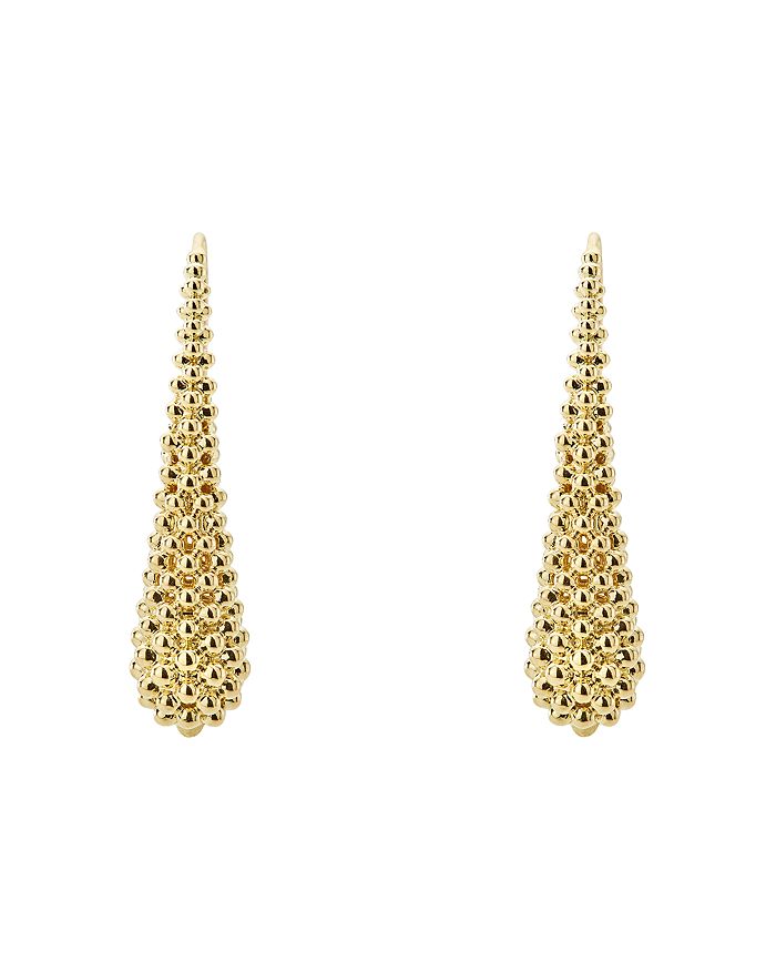 Shop Lagos Caviar Gold Collection 18k Gold Drop Earrings