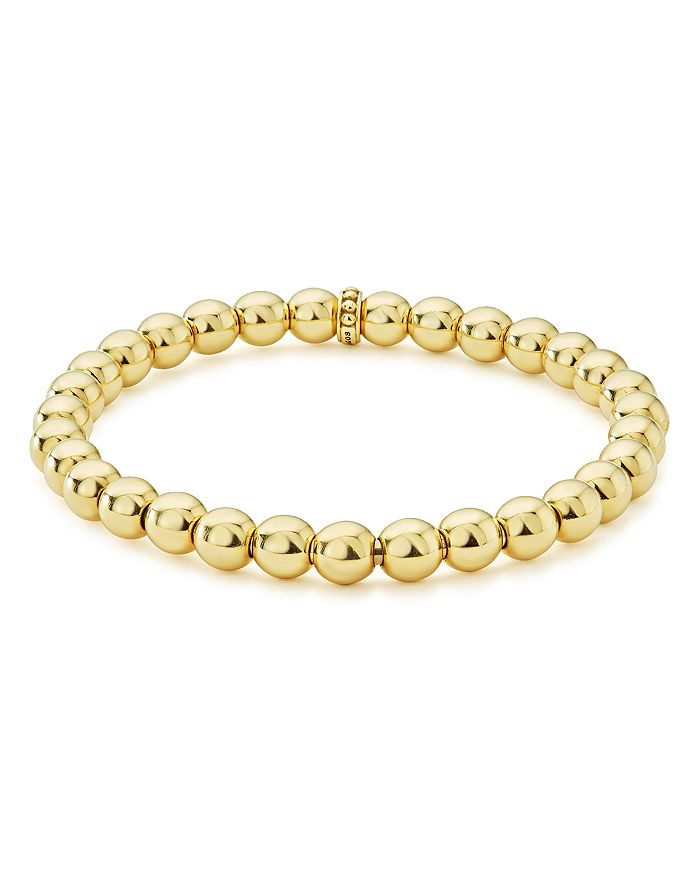 LAGOS Caviar Gold Collection 18K Gold Beaded Bracelet, 6mm | Bloomingdale's