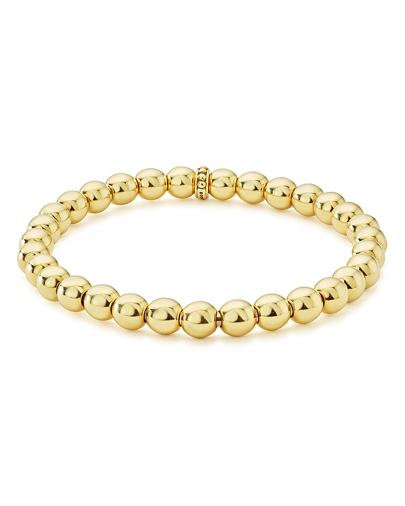 Lagos Caviar Gold Collection 18K Gold Beaded Bracelet, 6mm
