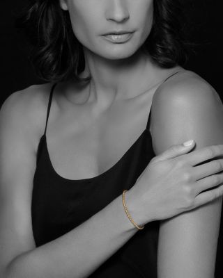 Caviar Gold Collection 18K Gold Beaded Bracelet, 3mm