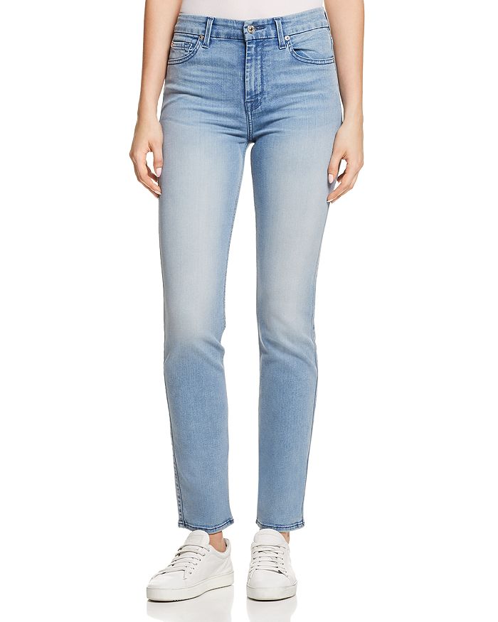 7 For All Mankind High Waist Skinny Jeans in B(air) Mirage | Bloomingdale's