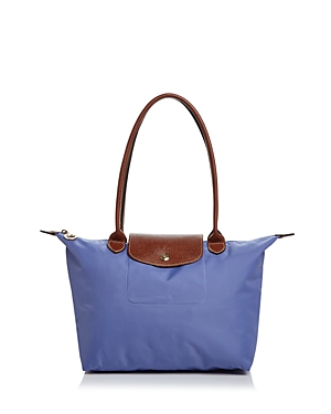 Longchamp Le Pliage Medium Nylon Tote In Lavender Purple/gold