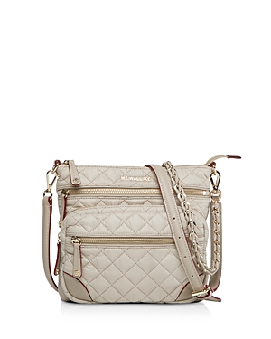 Mz Wallace Downtown Crosby Crossbody - Beige In Atmosphere/gold