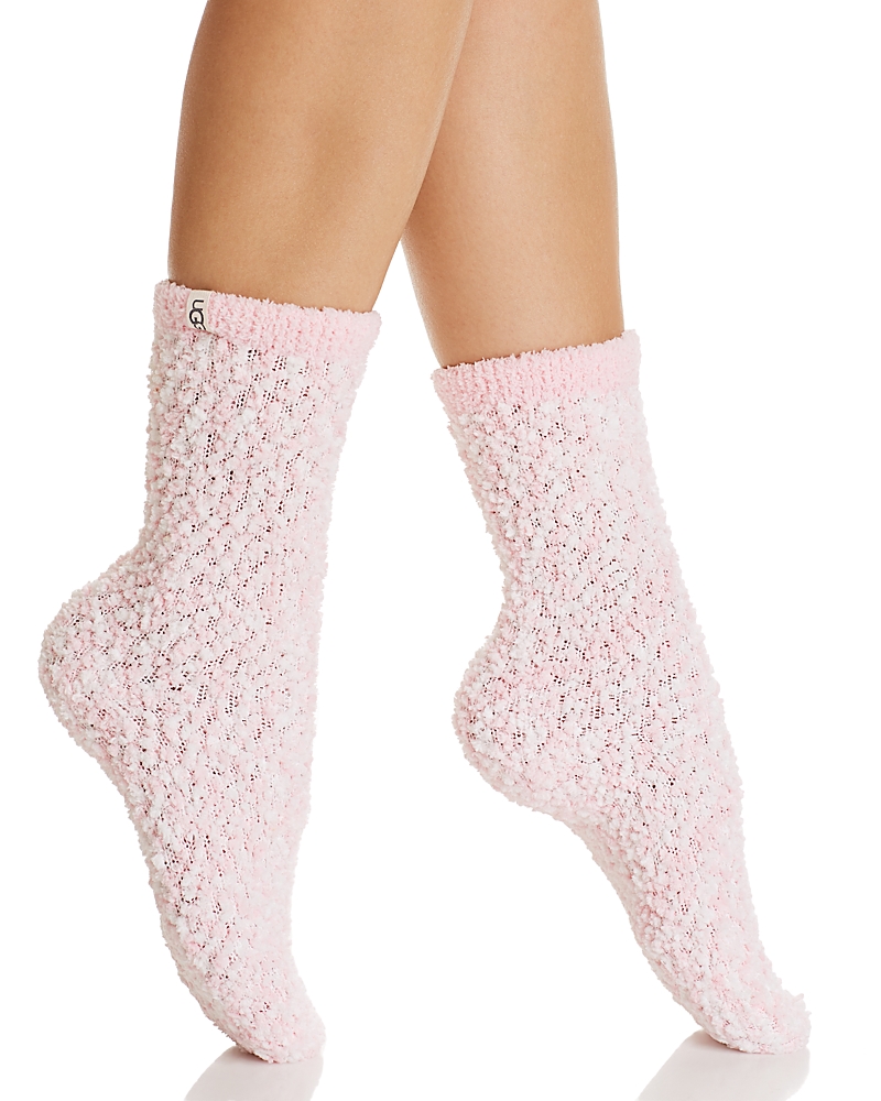 Ugg Australia Chenille Crew Socks In Pink
