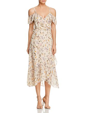 Rebecca Minkoff Jessica Ruffled Floral-Print Midi Wrap Dress ...