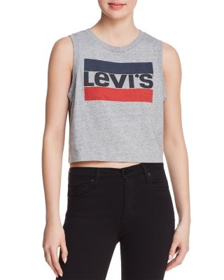 levi's graphic crop tank