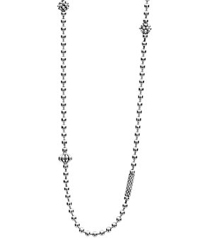 LAGOS - Sterling Silver Caviar Icon Necklace, 16"