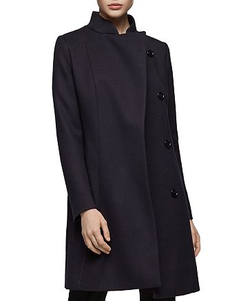 REISS Lacey Longline Wool Coat | Bloomingdale's
