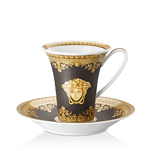 Versace By Rosenthal I Love Baroque Nero Coffee Cup & Saucer