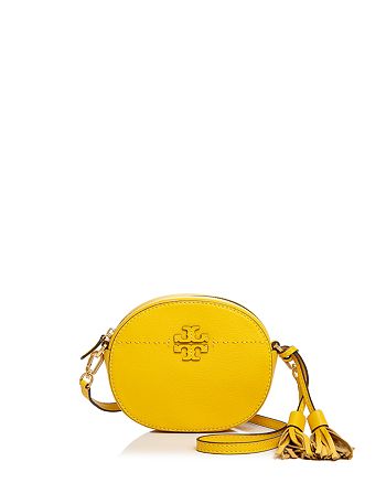 Tory Burch McGraw Round Leather Crossbody | Bloomingdale's