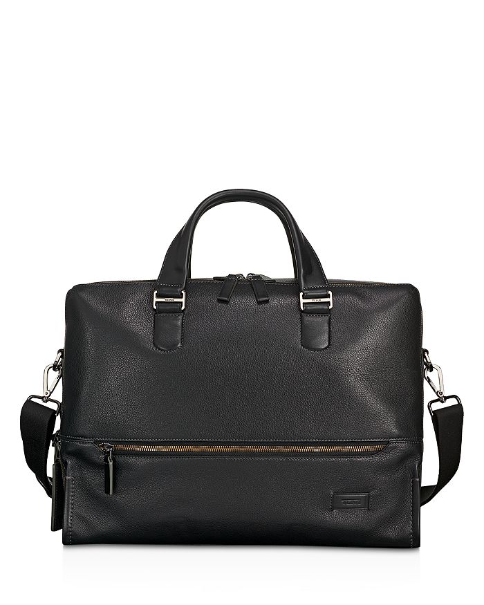 Tumi Harrison Leather Horton Double Zip Briefcase Bloomingdale's