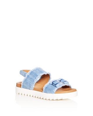girls denim sandals