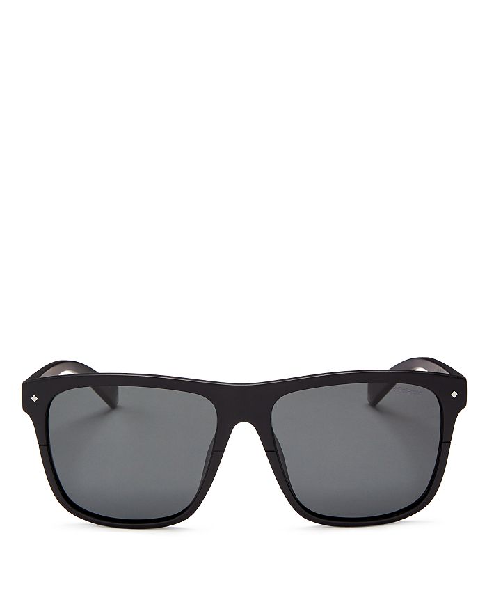 Polaroid X Nintendo Men's Flat Top Square Sunglasses, 58mm - 100% Exclusive In Black