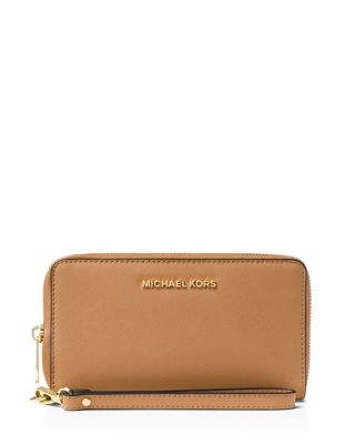 Michael Kors - Multi-Function Flat Large Saffiano Leather Smartphone Wristlet
