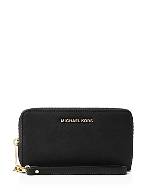 Michael Michael Kors Multi-Function Flat Large Saffiano Leather Smartphone Wristlet (888235862828 Handbags) photo