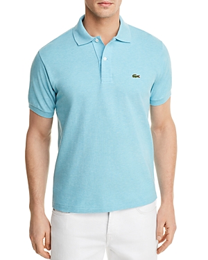 Lacoste Pique Classic Fit Polo Shirt In Tornado Blue
