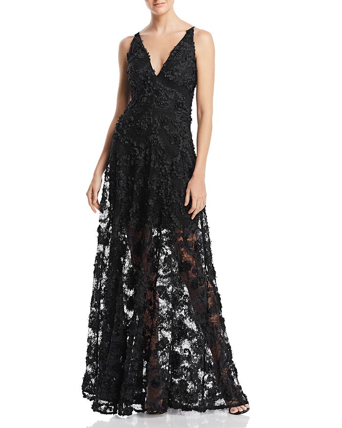 Avery G Floral Appliqué Gown - 100% Exclusive | Bloomingdale's