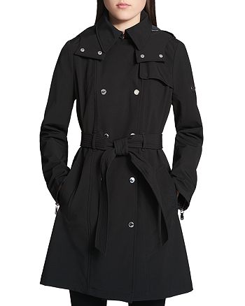 Calvin Klein Double-Breasted Snap Front Trench Coat | Bloomingdale's