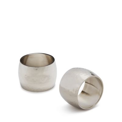 Hammered-Brass Napkin Ring - Exclusive