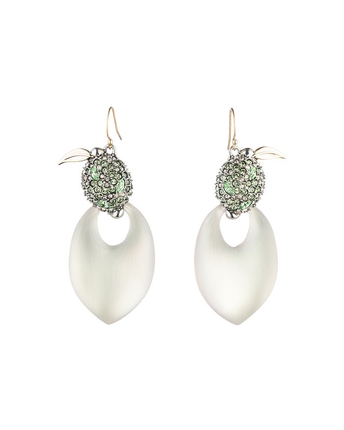 Alexis Bittar Crystal Encrusted Lime Drop Earrings Bloomingdale s