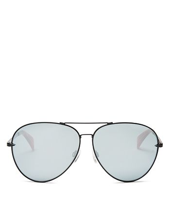 Rag Bone Women S 1006 Mirrored Aviator Sunglasses 63mm Bloomingdale S