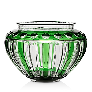 William Yeoward Crystal Emerald Centerpiece Bowl In Green
