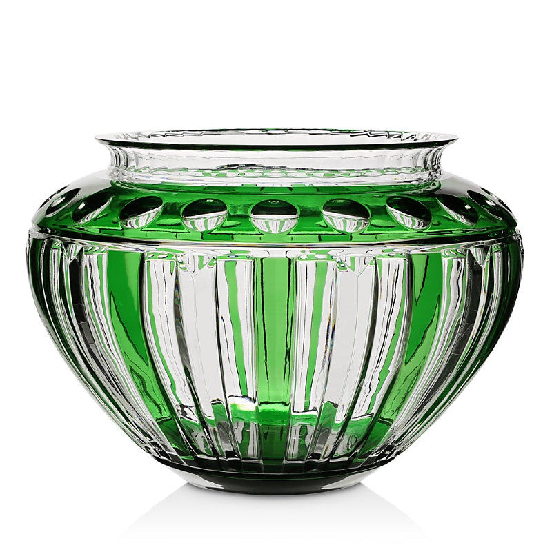 William Yeoward Crystal Emerald Centerpiece Bowl In Green