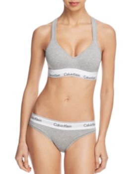 Foroffice Calvin Klein Bra And Panty Set Grey