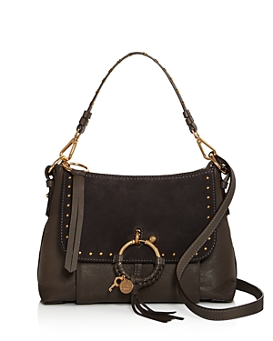 SEE BY CHLOÉ SEE BY CHLOE JOAN SMALL LEATHER & SUEDE SHOULDER BAG,S18AS910445
