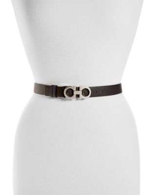 ferragamo belt women's silver