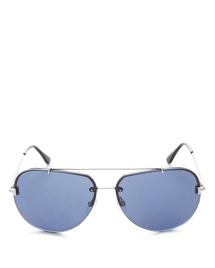 Tom Ford Men's Brad Brow Bar Aviator Sunglasses, 60mm | Bloomingdale's