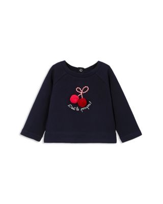 Jacadi - Girls' Cherry Pom-Pom Sweater - Baby