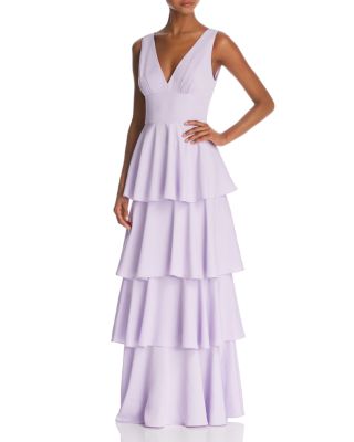 Nicole Miller New York Sleeveless Tiered Gown - 100% Exclusive |  Bloomingdale's Women
