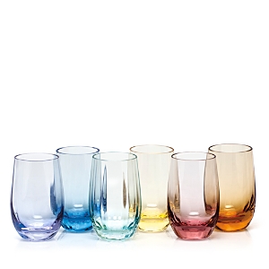 Moser Optic Shot Glass, Set Of 6 In Multi Color