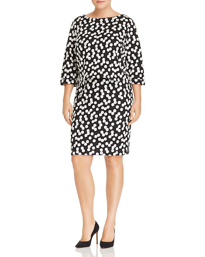 Leota Plus Cluster Dot Tiered Bodice Dress | Bloomingdale's