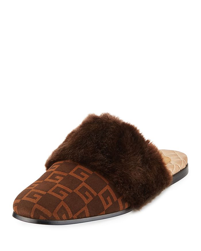 Faux gucci clearance fur mules