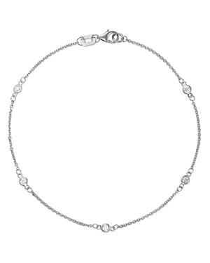 Bloomingdale's Diamond Station Bracelet in 14K White Gold, 0.10 ct. t.w. - 100% Exclusive