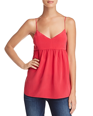 7 FOR ALL MANKIND BABYDOLL SILK CAMISOLE TOP,AN1195F65
