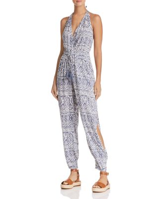 bloomingdales aqua jumpsuit