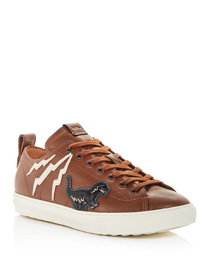 COACH Men s Rexy Patch Leather Lace Up Sneakers Bloomingdale s