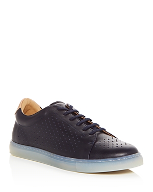PAIRS IN PARIS PAIRS IN PARIS MEN'S NO. 2 PERFORATED LEATHER LACE UP SNEAKERS - 100% EXCLUSIVE,80050285N2