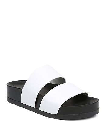 Via Spiga Women's Milton Leather Platform Slide Sandals | Bloomingdale's