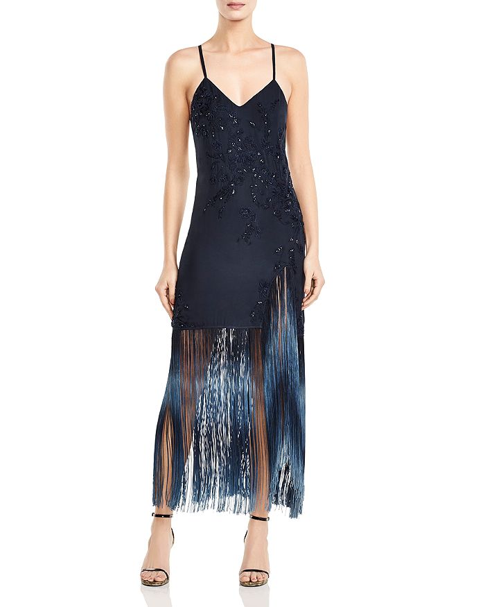 Haute hippie fringe dress top