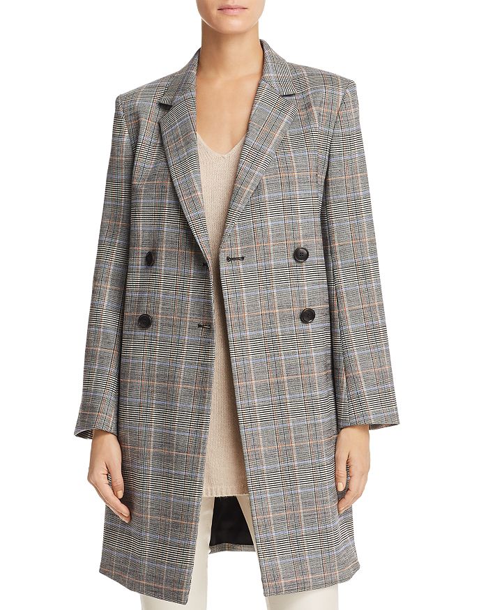 Theory - Plaid Double-Breasted Jacket