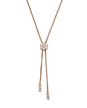 Bloomingdale's - Diamond Flower Bolo Necklace in 14K Gold, 0.85 ct. t.w. - 100% Exclusive