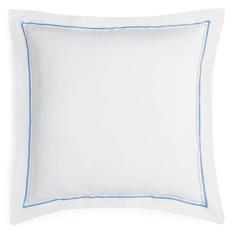 Matouk Essex Cotton Percale Euro Sham In Azure