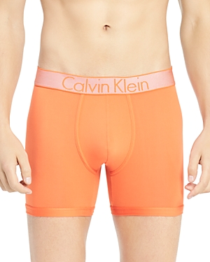Calvin Klein Men's Customized Stretch Boxer Briefs In Tiger Orange