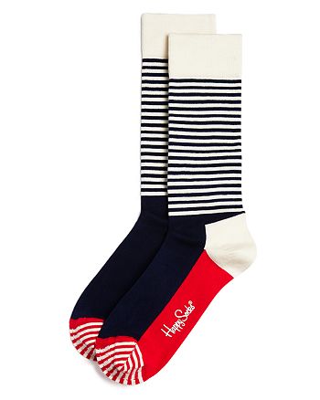Happy Socks - Half Stripe Socks