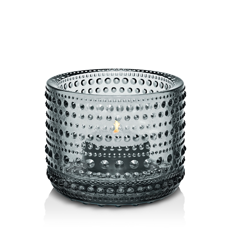 Iittala Kastehelmi Tealight Holder In Gray