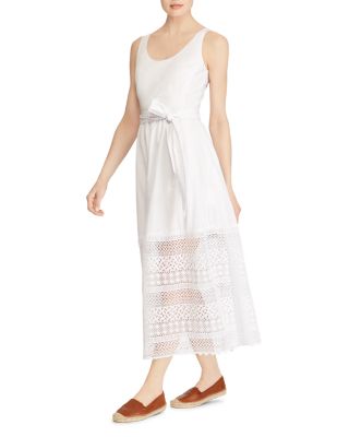 ralph lauren white maxi dress